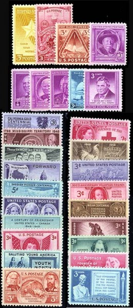 1948 US Commemorative Stamp Year Set.jpg