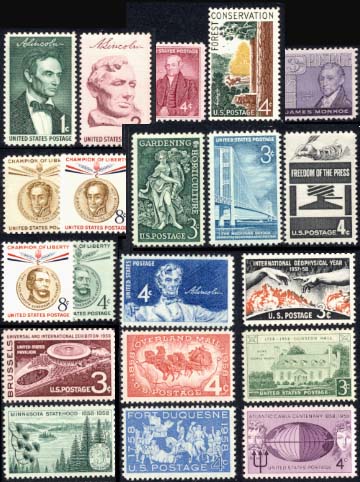 1958 US Commemorative Stamp Year Set.jpg