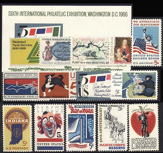 1966 US Commemorative Stamp Year Set.jpg
